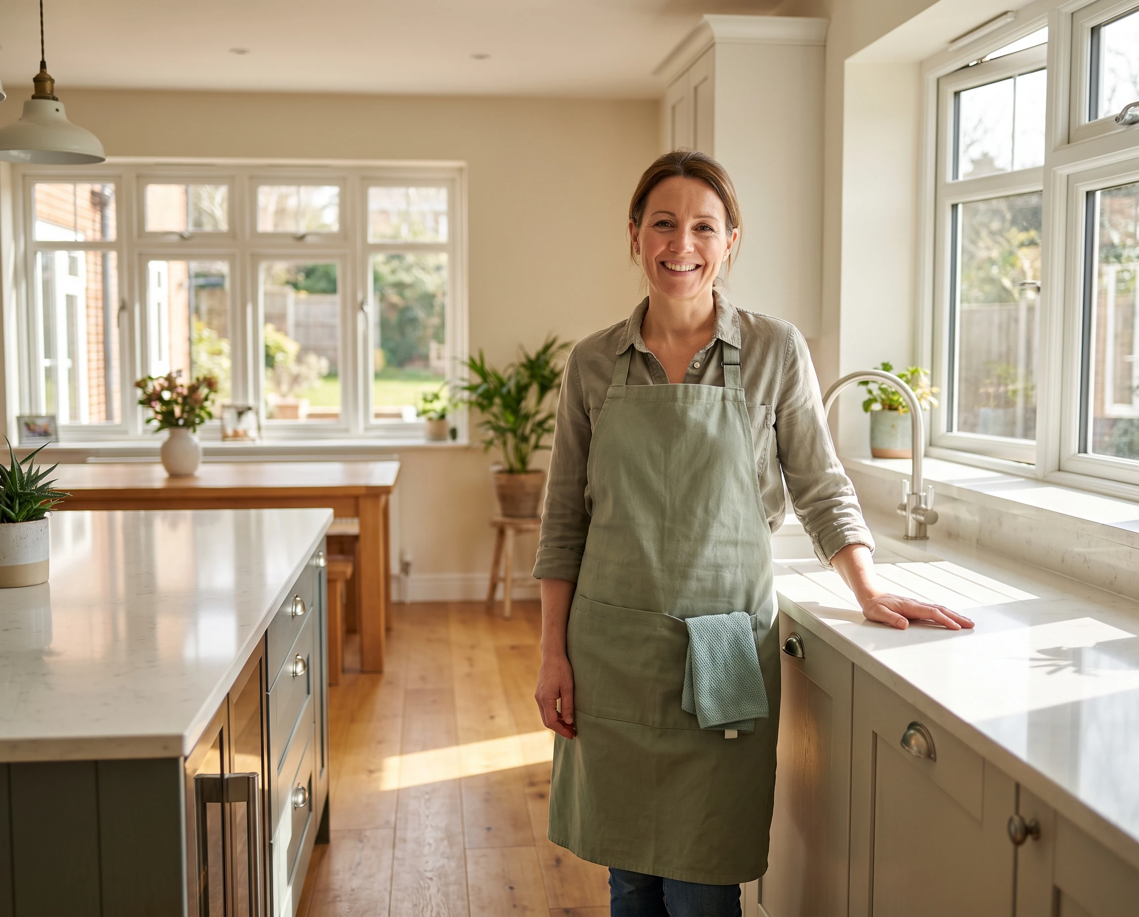 Cleaner brightening a Mickleover family kitchen